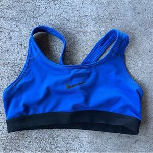 Nike Blue and Black Sports Bra